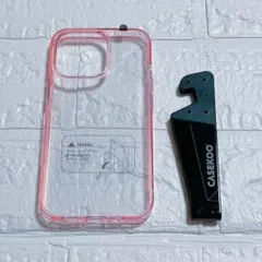 ♦️iPhone 13 Pro 用 ケース クリア ピンク ワイヤレス ソフト