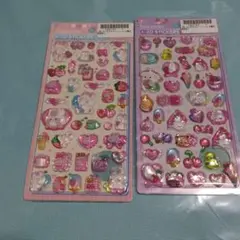 カラフル3Dステッカー2シートセット