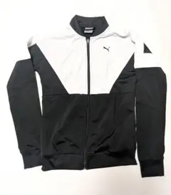 Puma ジップアップジャケット ブラック/ホワイト