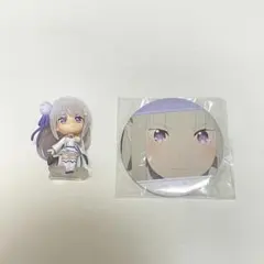 リゼロ　エミリア　缶バッジ　フィギュア