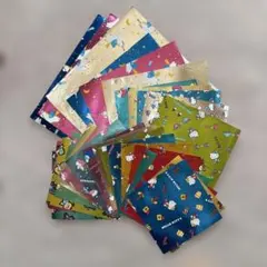 昭和レトロ　キラキラ折り紙