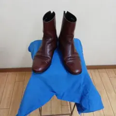 A.P.C.バックジップブーツ、バーガンディー