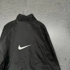 NIKE ナイキ ナイロンジャケット バックロゴ デカロゴ 刺繍 ブラック