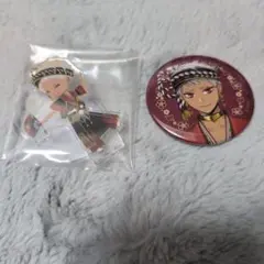 ツイステ展 ミニアクリルスタンドと缶バッジ