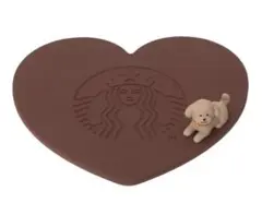 スターバックス バレンタイン2026シリコンコースター　ハート型コースター