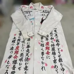 ★特攻服 ロング 刺繍 卒ラン コスプレ 鑑賞用 当時物 白 衣装 小物 格安のサムネイル