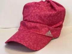 ［美品］軽量薄手adidas ピンク キャップ レディース
