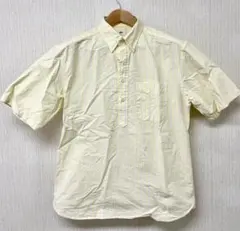 ユニクロ　オックスフォードボタンダウンシャツ　プルオーバーシャツ　M　③イエロー