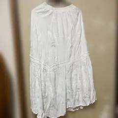 タグ付き ロングスカート