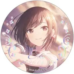 お*️様 プロセカ はぴこれ 箔押し缶バッジD 東雲絵名