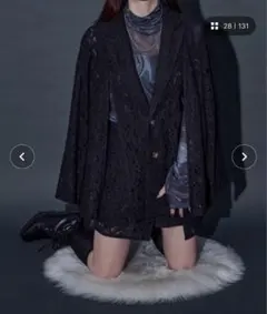 Ellno Loset 2way コードレーススリットジャケット