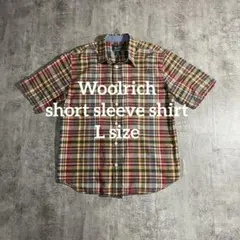 Woolrich 半袖チェックシャツ マドラスチェック インド製Lサイズのサムネイル