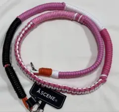 未使用 ÁSCENE ピンク パラコード 携帯ショルダーストラップ