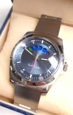 希少美品☆電池新品☆ポールスミス　ファイブアイズ☆人気カラー　ネイビーブルー 希少モデル 電池交換済 ポールスミス ファイブアイズ 人気カラー