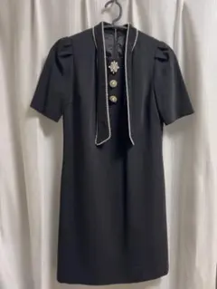 リリーブラウン CANDYフロントビジュー 釦ワンピース