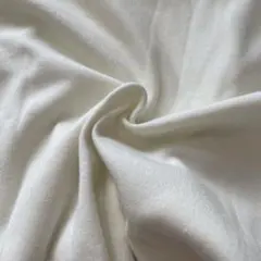 112,アイボリー 薄手ニット生地 40cm×70cm