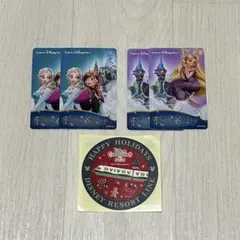 ディズニー　クリスマス　リゾートライン　ファンタジースプリングス　シール