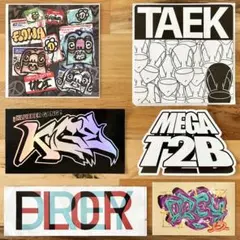 ① グラフィティー ステッカー 6枚セット graffiti グラフィティ