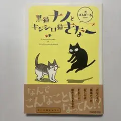 （帯付）黒猫ナノとキジシロ猫きなこ