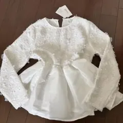 タグ付・未着用】TO BE CHIC♪ ホワイト レース 刺繍チュニック 42