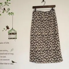 Vipoa /レオパード タイトスカート ロングスカート ヒョウ柄 L