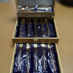 ノーベルジュビリーカトラリーセット 山崎金属工業 YAMACO ゴールド 20