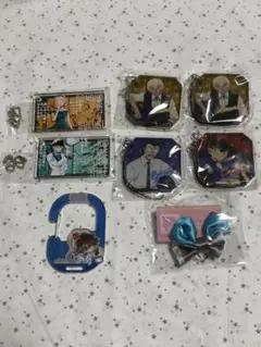 名探偵コナン ネームバッジ アクリルブロック カラビナ ジュエルストラップ