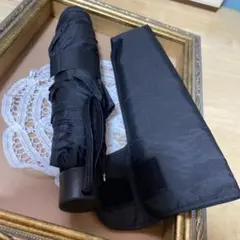 ブラック 折りたたみ傘 晴雨兼用