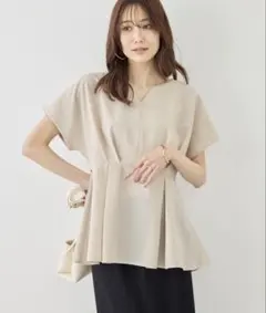 ロペピクニック ハートネックペプラムブラウス