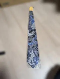 Bulurru 純シルク ネクタイ アボリジニアート