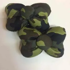 再販！迷彩♡カモフラ柄♡コメントで二個450円に！ミニーちゃん型リボンゴム♡