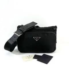 極美品〜美品✨プラダ ワンショルダーバッグ ベルトバッグ ナイロン×サフィアーノ