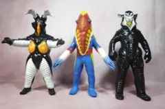 ゼットン・メトロン星人・メフィラス星人　ビッグサイズソフビフィギュア