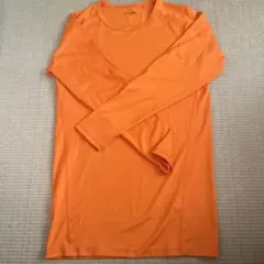 GU SPORTS 長袖 Tシャツ オレンジ Mサイズのサムネイル