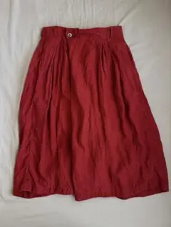 ヤンマ産業　天日干しリネンキュロットパンツ RED 美品 ヤンマ産業 天日干しリネンキュロットパンツ RED 美品 - メルカリ