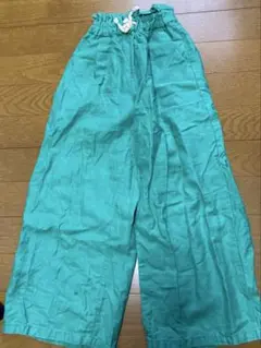 GU グリーン 長ズボン 130