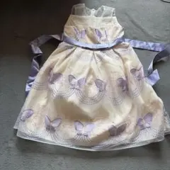 蝶々刺繍 フォーマルドレス 150 発表会