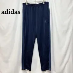 アディダス トラックパンツ ジャージ ネイビー XL 2XO 3本ライン