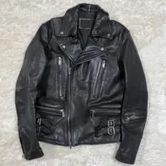 JACK ROSE LUV MAISONライダースジャケット　ダブル　牛革　M Luv maison メンズ ライダースジャケット JACKROSE ジャック