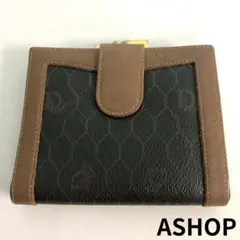Christian Dior クリスチャンディオール がま口 財布 ブラック