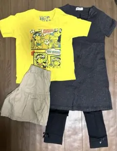 Tシャツ　チュニック　レギンス　キュロット130 子供　ガールズ　女の子　低学年