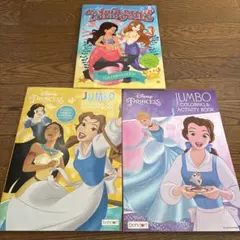 Disney Princess 塗り絵＆アクティビティブック 3冊セットのサムネイル