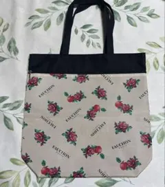 FAUCHON トートバッグ 花柄 りんご柄