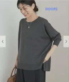 URBAN RESEARCH DOORS グレー ニット 長袖
