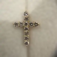 K18ダイヤモンドクロスペンダントトップ