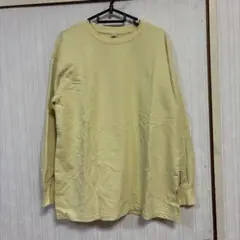 GU イエロー 長袖Tシャツ　[L]