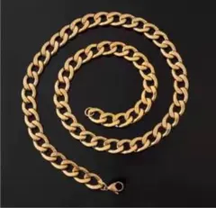 マイアミキューバン チェーン ネックレス 12mm 60cm 男女兼用 新品