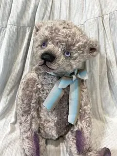 Steiff ドイツ ぬいぐるみ くま 青 - メルカリ