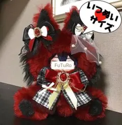 プリザーブドフラワーガラスドーム ハート黒ネコ - メルカリ