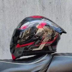 新品 ダブルレンズ フルフェイスヘルメット バイク ヘルメット HV-01